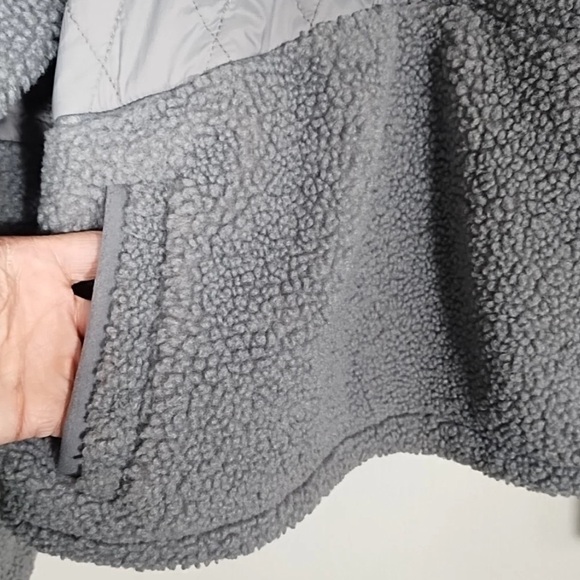 JoyLab Sherpa 1/2 Zip Pullover Sweatshirt/ Fleece Jacket Dark Gray Size Medium - Picture 6 of 8